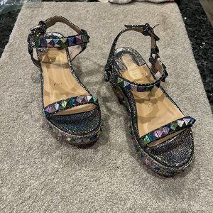 Christian Louboutin Wedge Sandals EU Size 37